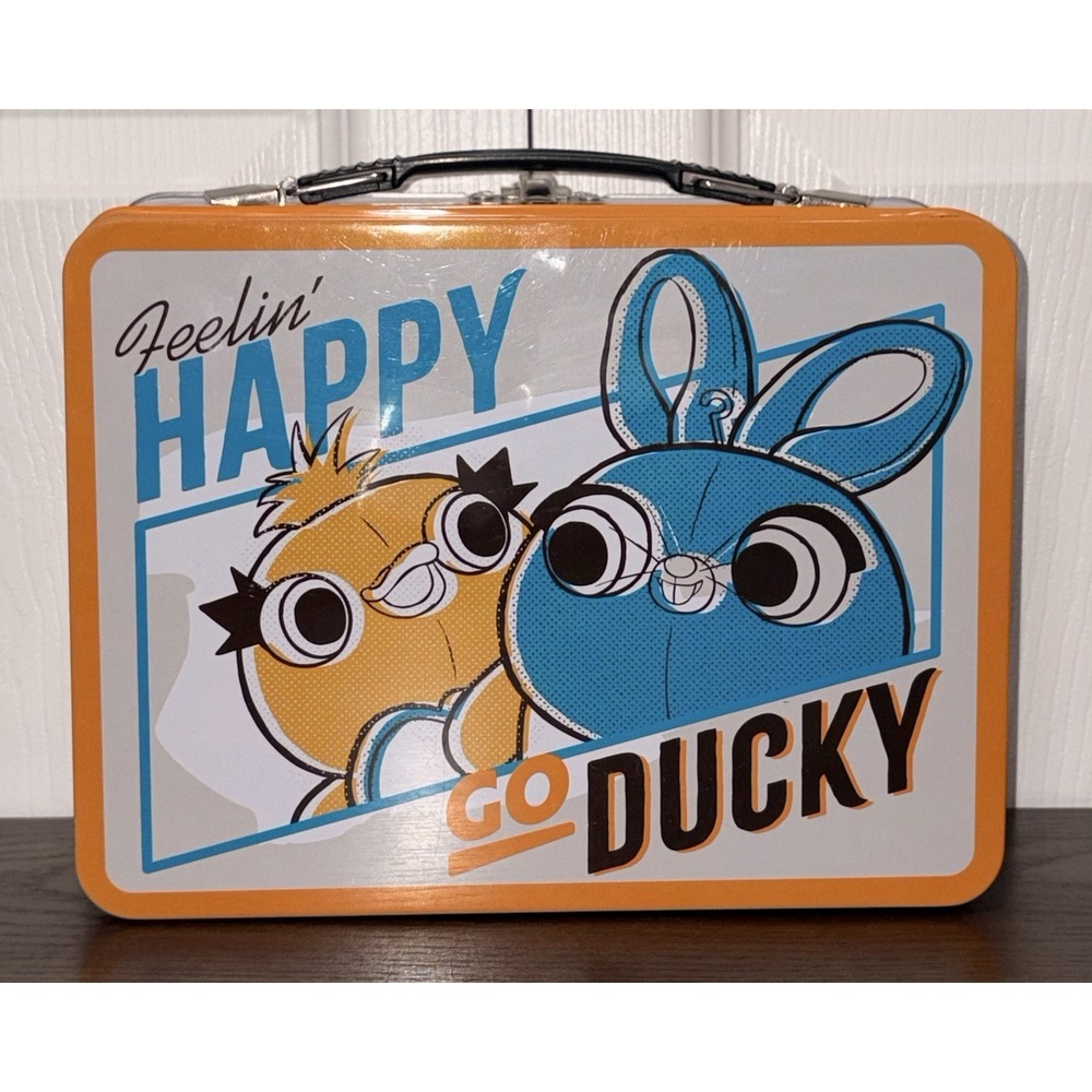 Toy Story 4 Tin Tote 'Feelin' Happy Go Ducky' Bunny Lunch Box Disney Pixar